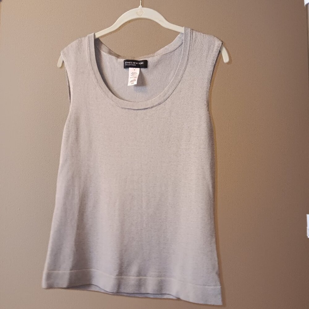 Silvery Grey Dressy Tank Top